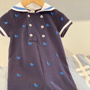 HARTSTRINGS Pique Romper.